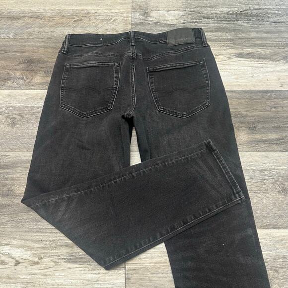 American Eagle AirFlex+ Black Men 32x29 Athletic Fit Stretch Tapered Denim Jeans - Picture 3 of 13